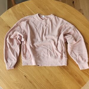 Uniqlo Blush Pink Crew Cotton Sweatshirt Small